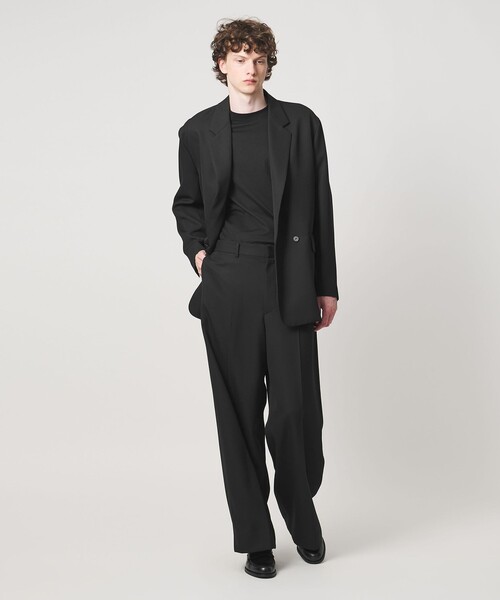 LOEFF（ロエフ）の「＜LOEFF＞タキシードクロス ボックス ジャケット MENS（テーラードジャケット・メンズ・ブラック・2/1/0）」の3枚目の写真