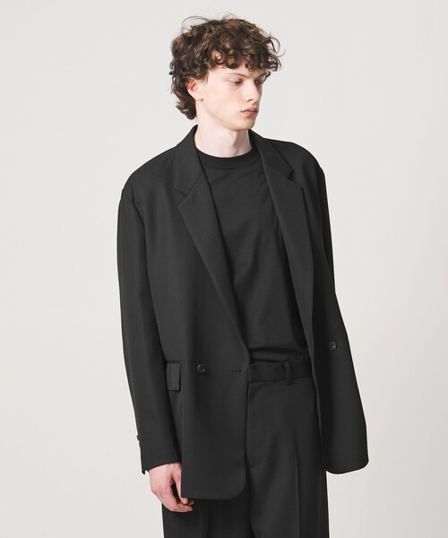 LOEFF（ロエフ）の「＜LOEFF＞タキシードクロス ボックス ジャケット MENS（テーラードジャケット・メンズ・ブラック・2/1/0）」の4枚目の写真