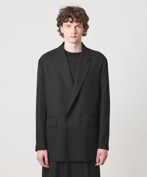 LOEFF（ロエフ）の「＜LOEFF＞タキシードクロス ボックス ジャケット MENS（テーラードジャケット・メンズ・ブラック・2/1/0）」の5枚目の写真