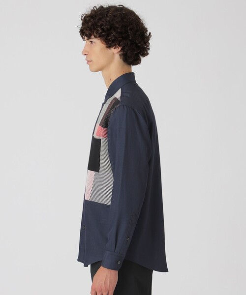 BLACK LABEL CRESTBRIDGE(ブラックレーベル・クレストブリッジ)の「デニムライクニットドッキングシャツ(シャツ/ブラウス・メンズ・ネイビー/ブルー系その他4・M/L/XL/S)」の11枚目の写真