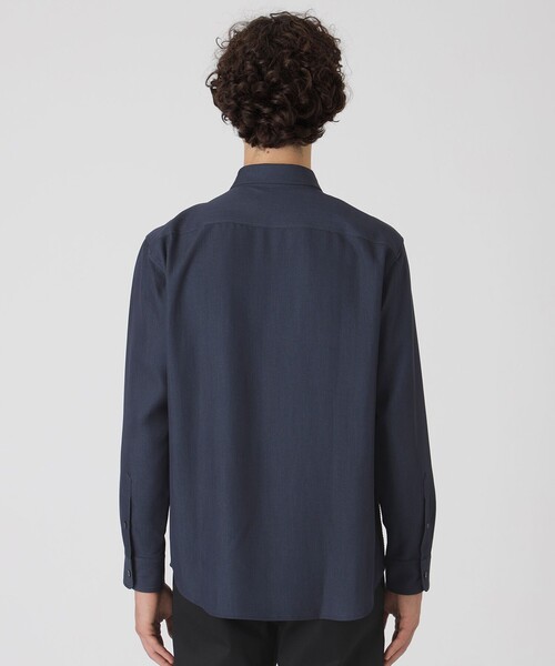BLACK LABEL CRESTBRIDGE(ブラックレーベル・クレストブリッジ)の「デニムライクニットドッキングシャツ(シャツ/ブラウス・メンズ・ネイビー/ブルー系その他4・M/L/XL/S)」の12枚目の写真