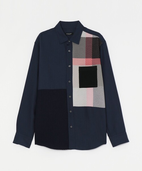 BLACK LABEL CRESTBRIDGE(ブラックレーベル・クレストブリッジ)の「デニムライクニットドッキングシャツ(シャツ/ブラウス・メンズ・ネイビー/ブルー系その他4・M/L/XL/S)」の14枚目の写真