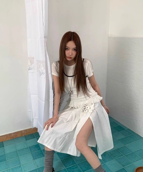 VIBGYOR（ヴィブジョー）の「【TUNE】レイヤードキャミトップスセット（その他トップス・レディース・ホワイト・FREE）」の6枚目の写真