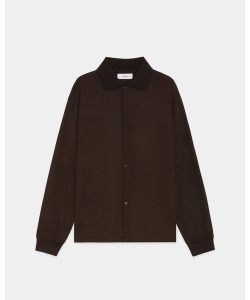 marka(マーカ)の「SHIRT CARDIGAN(カーディガン/ボレロ・メンズ・グレー/ダークブラウン・2/1)」の1枚目の写真