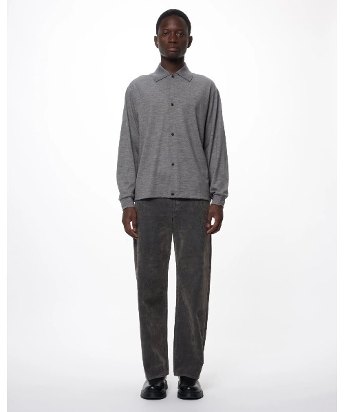 marka(マーカ)の「SHIRT CARDIGAN(カーディガン/ボレロ・メンズ・グレー/ダークブラウン・2/1)」の3枚目の写真