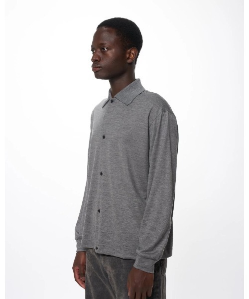 marka(マーカ)の「SHIRT CARDIGAN(カーディガン/ボレロ・メンズ・グレー/ダークブラウン・2/1)」の5枚目の写真