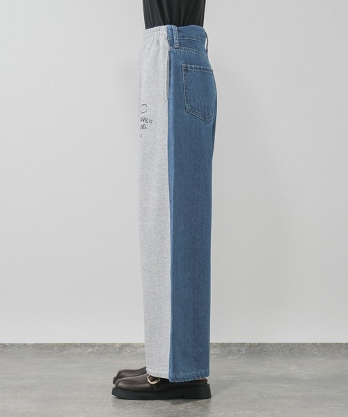 GLOBAL WORK(グローバルワーク)の「スウェットデニムドッキングパンツ/1054590(スウェットパンツ・レディース・ブラック/グレー/ブルー・LARGE/MEDIUM)」の20枚目の写真