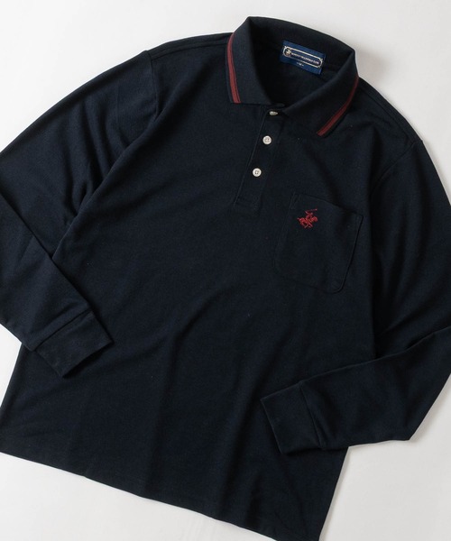 JOHN'S CLOSET(ジョンズクローゼット)の「【15】〔BEVERLY HILLS POLO CLUB/ビバリーヒルズポロクラブ〕ワンポイント刺しゅうベーシック鹿の子ポロシャツ(ポロシャツ・メンズ・グリーン/レッド/ネイビー/グレー・LARGE/MEDIUM)」の3枚目の写真