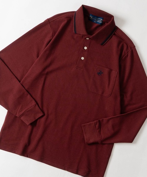 JOHN'S CLOSET(ジョンズクローゼット)の「【15】〔BEVERLY HILLS POLO CLUB/ビバリーヒルズポロクラブ〕ワンポイント刺しゅうベーシック鹿の子ポロシャツ(ポロシャツ・メンズ・グリーン/レッド/ネイビー/グレー・LARGE/MEDIUM)」の4枚目の写真
