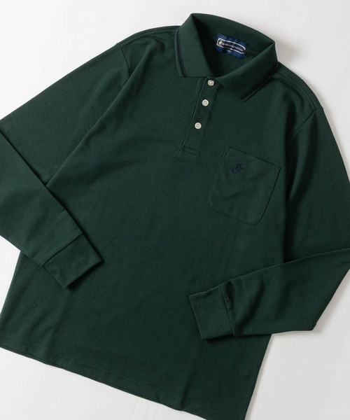 JOHN'S CLOSET(ジョンズクローゼット)の「【15】〔BEVERLY HILLS POLO CLUB/ビバリーヒルズポロクラブ〕ワンポイント刺しゅうベーシック鹿の子ポロシャツ(ポロシャツ・メンズ・グリーン/レッド/ネイビー/グレー・LARGE/MEDIUM)」の2枚目の写真