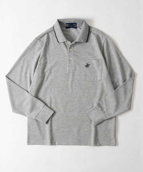 JOHN'S CLOSET(ジョンズクローゼット)の「【15】〔BEVERLY HILLS POLO CLUB/ビバリーヒルズポロクラブ〕ワンポイント刺しゅうベーシック鹿の子ポロシャツ(ポロシャツ・メンズ・グリーン/レッド/ネイビー/グレー・LARGE/MEDIUM)」の15枚目の写真