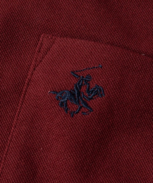 JOHN'S CLOSET(ジョンズクローゼット)の「【15】〔BEVERLY HILLS POLO CLUB/ビバリーヒルズポロクラブ〕ワンポイント刺しゅうベーシック鹿の子ポロシャツ(ポロシャツ・メンズ・グリーン/レッド/ネイビー/グレー・LARGE/MEDIUM)」の11枚目の写真