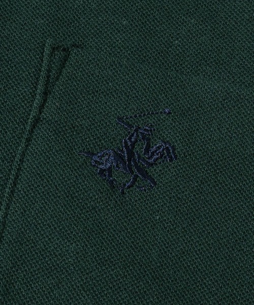 JOHN'S CLOSET(ジョンズクローゼット)の「【15】〔BEVERLY HILLS POLO CLUB/ビバリーヒルズポロクラブ〕ワンポイント刺しゅうベーシック鹿の子ポロシャツ(ポロシャツ・メンズ・グリーン/レッド/ネイビー/グレー・LARGE/MEDIUM)」の13枚目の写真