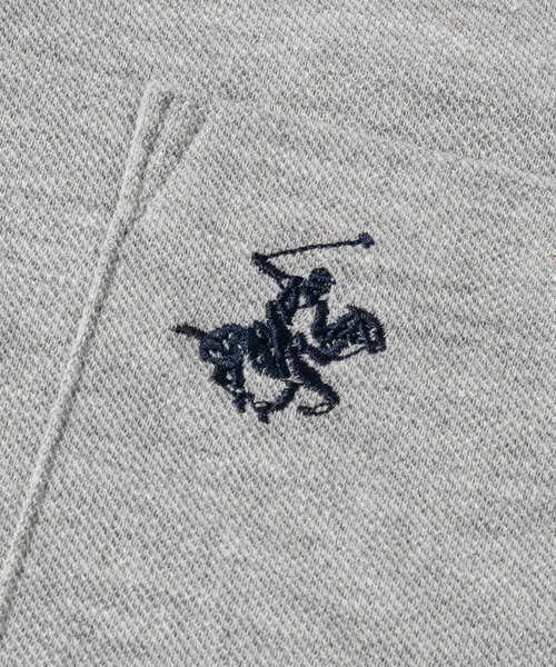 JOHN'S CLOSET(ジョンズクローゼット)の「【15】〔BEVERLY HILLS POLO CLUB/ビバリーヒルズポロクラブ〕ワンポイント刺しゅうベーシック鹿の子ポロシャツ(ポロシャツ・メンズ・グリーン/レッド/ネイビー/グレー・LARGE/MEDIUM)」の12枚目の写真