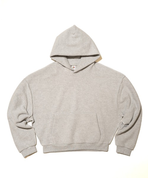 FRUIT OF THE LOOM(フルーツオブザルーム)の「【FRUIT OF THE LOOM】FTL VOLUME HOODIE / ショート丈 フーディ(パーカー・メンズ・ブルー/ホワイト系その他/ホワイト系その他2/グリーン/ピンク/レッド・S/M/L/XL)」の1枚目の写真