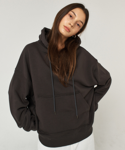 QUAFE(クアフェ)の「HEARTBREAKER HOODIE T-SHIRT(パーカー・レディース・チャコールグレー・FREE)」の5枚目の写真