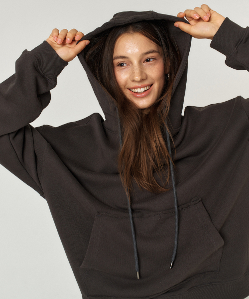 QUAFE(クアフェ)の「HEARTBREAKER HOODIE T-SHIRT(パーカー・レディース・チャコールグレー・FREE)」の8枚目の写真