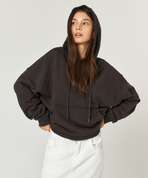 QUAFE(クアフェ)の「HEARTBREAKER HOODIE T-SHIRT(パーカー・レディース・チャコールグレー・FREE)」の9枚目の写真