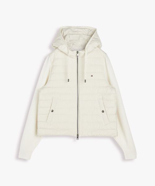 TOMMY HILFIGER(トミーヒルフィガー)の「ミックスメディアジャケット(ブルゾン・レディース・ホワイト・X-SMALL/SMALL/MEDIUM)」の6枚目の写真