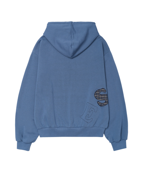AMESWORLDWIDE（アメスワールドワイド）の「ビッグパッチアップリケフーディー ブルー（パーカー・レディース・その他・SMALL/MEDIUM/LARGE）」の2枚目の写真
