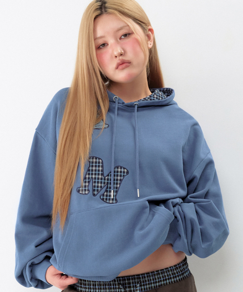 AMESWORLDWIDE（アメスワールドワイド）の「ビッグパッチアップリケフーディー ブルー（パーカー・レディース・その他・SMALL/MEDIUM/LARGE）」の3枚目の写真