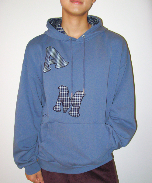 AMESWORLDWIDE（アメスワールドワイド）の「ビッグパッチアップリケフーディー ブルー（パーカー・レディース・その他・SMALL/MEDIUM/LARGE）」の6枚目の写真
