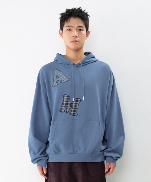 AMESWORLDWIDE（アメスワールドワイド）の「ビッグパッチアップリケフーディー ブルー（パーカー・レディース・その他・SMALL/MEDIUM/LARGE）」の7枚目の写真