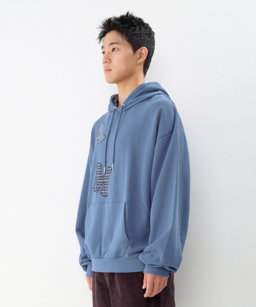AMESWORLDWIDE（アメスワールドワイド）の「ビッグパッチアップリケフーディー ブルー（パーカー・レディース・その他・SMALL/MEDIUM/LARGE）」の9枚目の写真