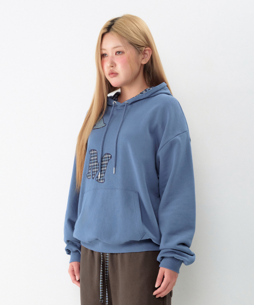AMESWORLDWIDE（アメスワールドワイド）の「ビッグパッチアップリケフーディー ブルー（パーカー・レディース・その他・SMALL/MEDIUM/LARGE）」の10枚目の写真
