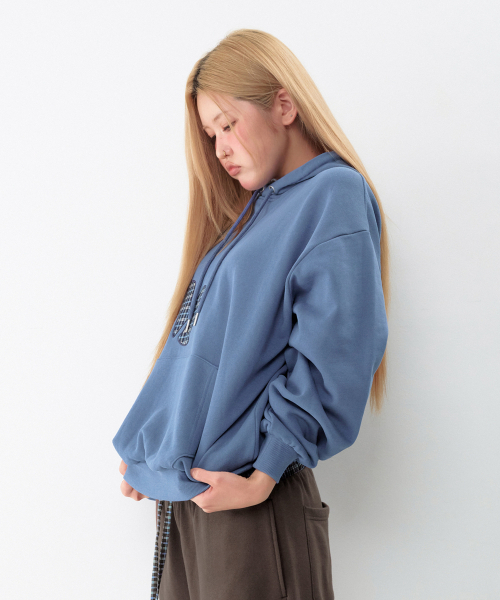 AMESWORLDWIDE（アメスワールドワイド）の「ビッグパッチアップリケフーディー ブルー（パーカー・レディース・その他・SMALL/MEDIUM/LARGE）」の12枚目の写真