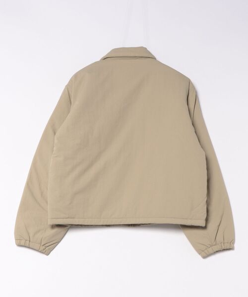 LE GLAZIK（ルグラジック）の「LE GLAZIK | ナイロンタッサー ジップジャケット WOMEN（ナイロンジャケット・レディース・ベージュ/ブラック・36）」の3枚目の写真