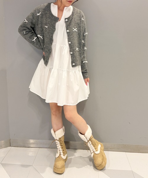 attagirl(アタガール)の「厚底ファーレースアップブーツ(ブーツ・レディース・ブラック系その他/ブラウン系その他/ベージュ系その他・L/S/M/LL)」の11枚目の写真