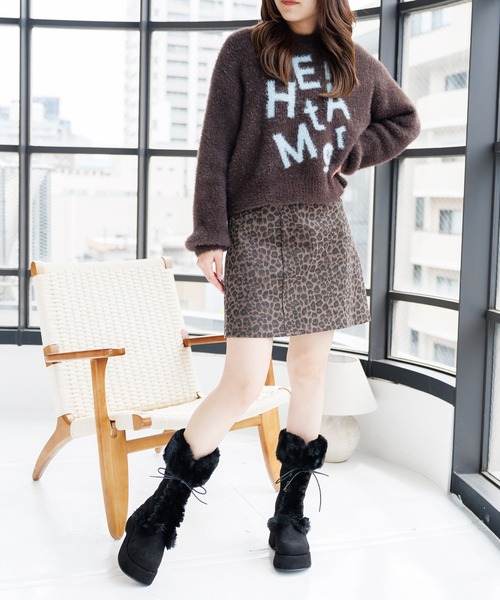 attagirl(アタガール)の「厚底ファーレースアップブーツ(ブーツ・レディース・ブラック系その他/ブラウン系その他/ベージュ系その他・L/S/M/LL)」の17枚目の写真