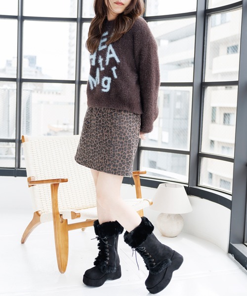 attagirl(アタガール)の「厚底ファーレースアップブーツ(ブーツ・レディース・ブラック系その他/ブラウン系その他/ベージュ系その他・L/S/M/LL)」の18枚目の写真