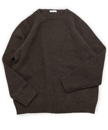 ATON（エイトン）の「【ATON】 FELTED YARN CREWNECK SWEATER（ニット/セーター）」