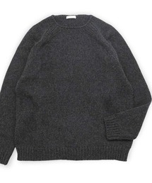 ATON（エイトン）の「【ATON】 FELTED YARN CREWNECK SWEATER（ニット/セーター）」