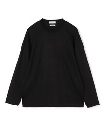 Super100'Sウォッシャブルウール クルーネックカットソー