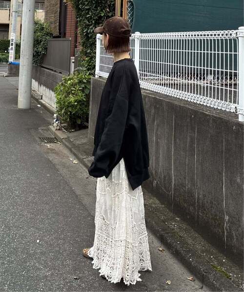 notch.(ノッチ)の「【notch. by KR 】裏起毛ビッグスウェット(スウェット・レディース・グレー/レッド/オフホワイト/ネイビー/ブラック/ピンク・M)」の10枚目の写真