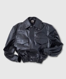 HOLIDAY（ホリデイ）の「FLOWER EMBOSSED LEATHER BLOUSON フラワーエンボスドレザーブルゾン（ブルゾン）」