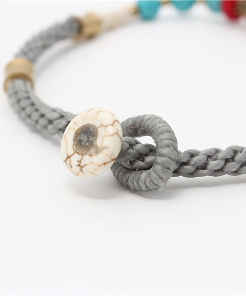 チャイハネ（チャイハネ）の「【チャイハネ】チベーノMEN'Sアンクレット（アンクレット・メンズ・キナリ/ブラウン/グレー・FREE）」の5枚目の写真