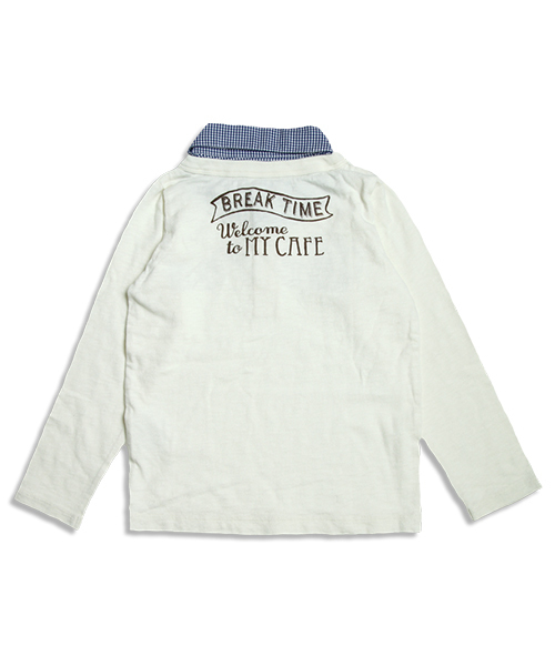 BREEZE（ブリーズ）の「ネット限定 COFFEE レイヤードTシャツ（Tシャツ/カットソー・キッズ・キナリ/グレー/ネイビー・90/100/120/95/130/110/140/80）」の19枚目の写真