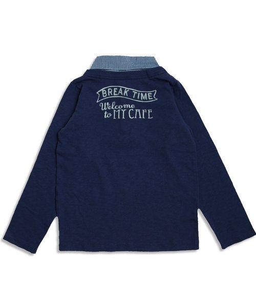 BREEZE（ブリーズ）の「ネット限定 COFFEE レイヤードTシャツ（Tシャツ/カットソー・キッズ・キナリ/グレー/ネイビー・90/100/120/95/130/110/140/80）」の22枚目の写真