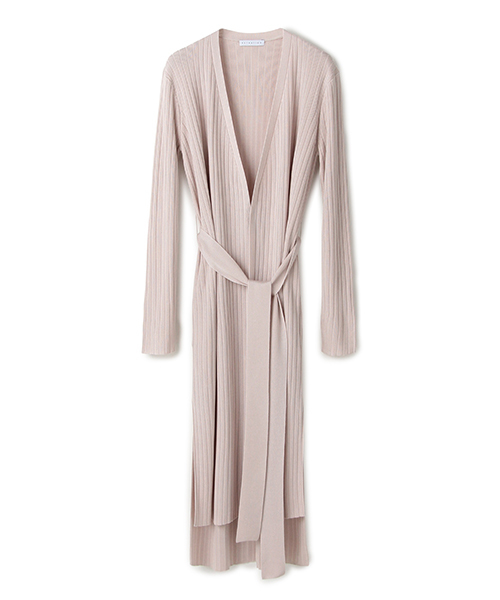 ESTNATION(エストネーション)の「ESTNATION ロングカーディガン(カーディガン/ボレロ・レディース・ライトグレー/ライトベージュ/ネイビー・38)」の2枚目の写真