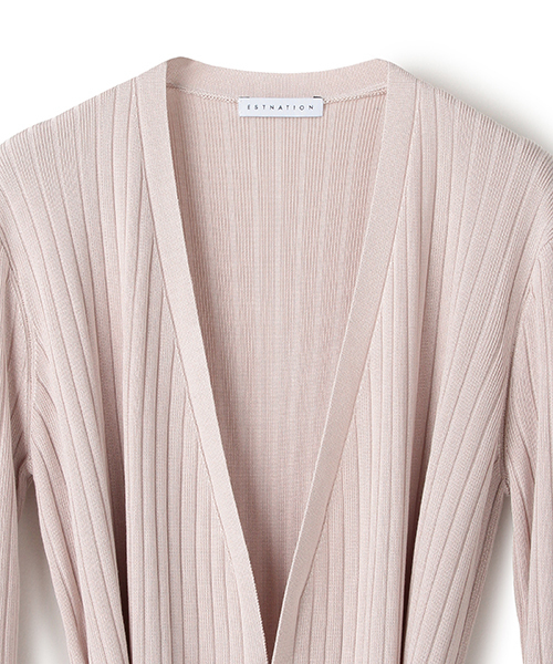 ESTNATION(エストネーション)の「ESTNATION ロングカーディガン(カーディガン/ボレロ・レディース・ライトグレー/ライトベージュ/ネイビー・38)」の22枚目の写真