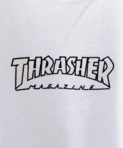 THRASHER(スラッシャー)の「【別注】 <THRASHER> LOGO TEE/Tシャツ ◆(Tシャツ/カットソー・メンズ・ライラック/ネイビー/ホワイト・SMALL/LARGE/MEDIUM)」の5枚目の写真