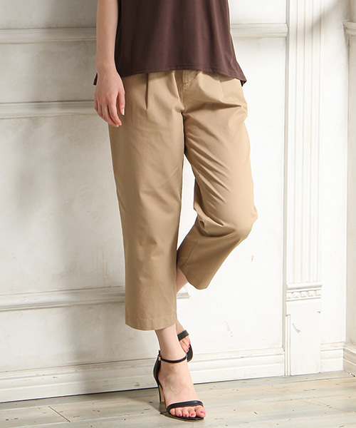 Honeys（ハニーズ）の「ゆったりカラーテーパードパンツ（その他パンツ・レディース・ネイビー/ブラック/カーキ/ピンク/キャメル・L/M/S/LL）」の4枚目の写真