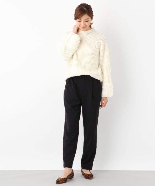 LEPSIM(レプシィム)の「T/R/PUテーパードパンツ 761850(その他パンツ・レディース・グレー/ベージュ/カーキ/ブラック・SMALL/LARGE/MEDIUM)」の5枚目の写真