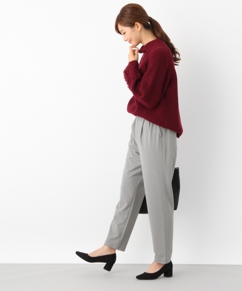 LEPSIM(レプシィム)の「T/R/PUテーパードパンツ 761850(その他パンツ・レディース・グレー/ベージュ/カーキ/ブラック・SMALL/LARGE/MEDIUM)」の6枚目の写真