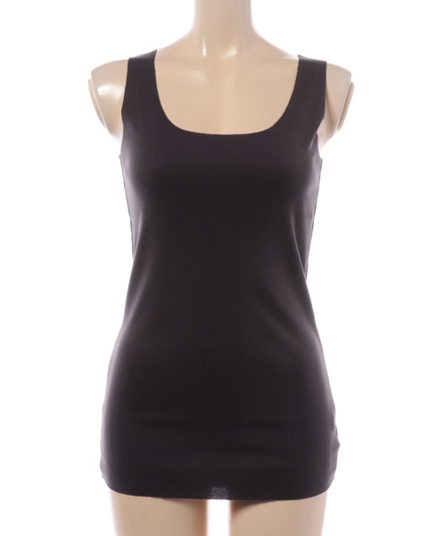 RIVE DROITE（リヴドロワ）の「シームレスタンク（タンクトップ・レディース・チャコールグレー/ブラック・FREE）」の2枚目の写真