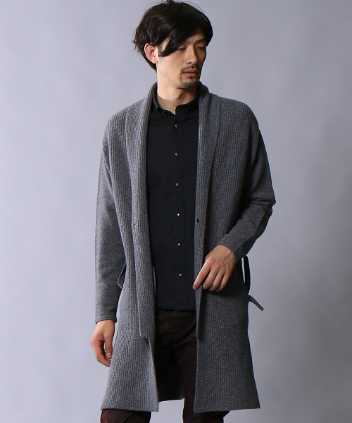 5351 POUR LES HOMMES(ゴーサンゴーイチプールオム)の「ウールセーブルロングカーディガン(その他アウター・メンズ・ブラック/グレー・46/48)」の18枚目の写真